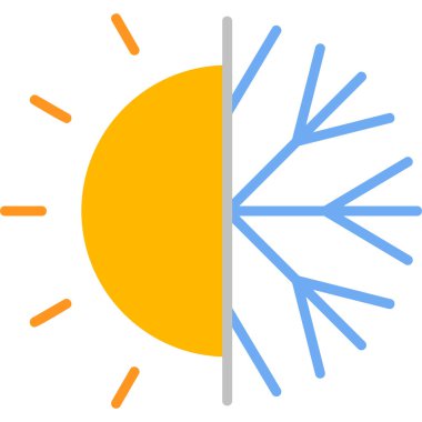 Hava durumu modern simgesi, vektör illüstrasyonu