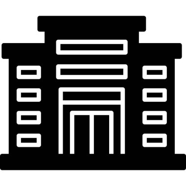 Alışveriş merkezi, süpermarket web simgesi basit illüstrasyon