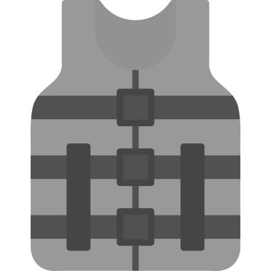 Yelek. Web simgesi basit illüstrasyon