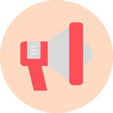 Megafon ikonu vektör illüstrasyonu