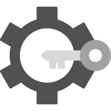 Ayarlar. Web simgesi vektör illüstrasyonu