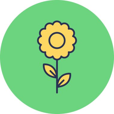 colorful art illustration of Flower with Petals