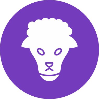 Aslan. Web simgesi basit illüstrasyon