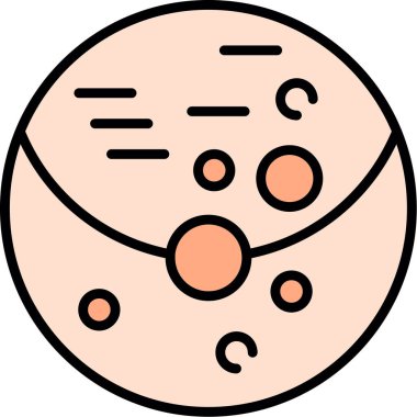 vector illustration of a planets, icon