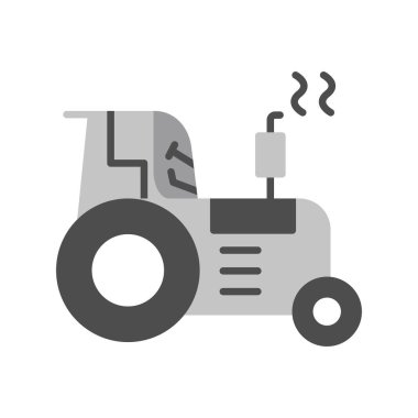 vector illustration of modern icon of tractor