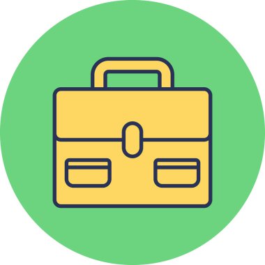 Çanta. Web simgesi basit illüstrasyon 