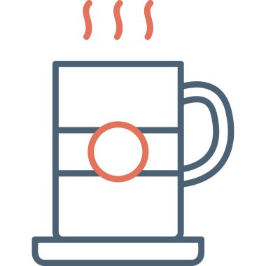 Çay. Web simgesi basit illüstrasyon 