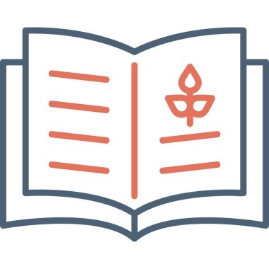 Kitap. Web simgesi basit illüstrasyon