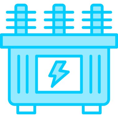 transformatör simge vektör çizimi