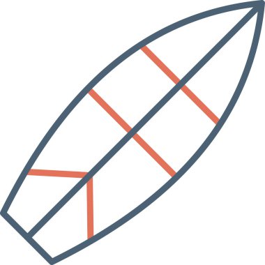 Sörf tahtası, modern simge, vektör illüstrasyonu