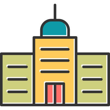 Gayrimenkul web simgesi basit illüstrasyon