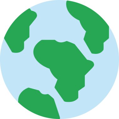 Dünya ikonu, dünya haritasının basit bir gösterimi