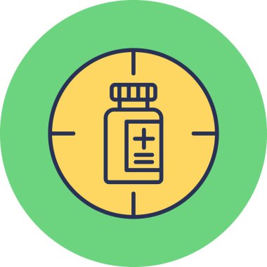 hedef simge vektör illüstrasyonu