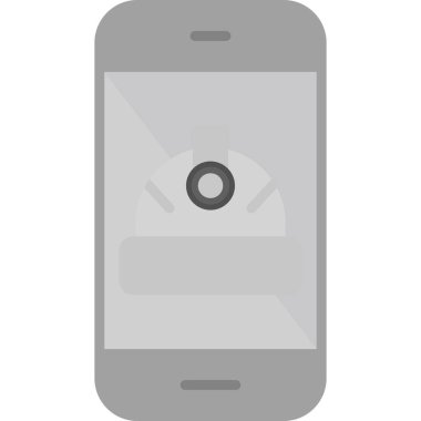 Cep telefonu. Web simgesi basit illüstrasyon