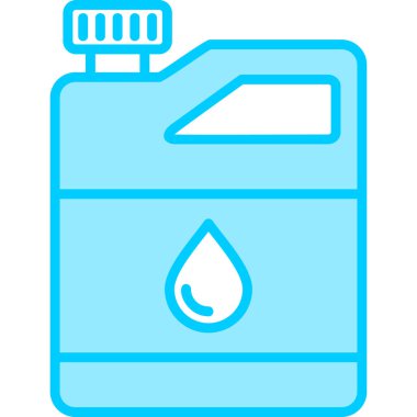 Gaz yağı kutusu ikonu vektör illüstrasyonu