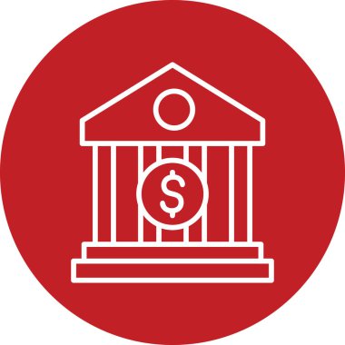Bank icon modern vector illustration