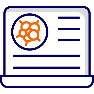 Bilgisayar. Web simgesi basit illüstrasyon