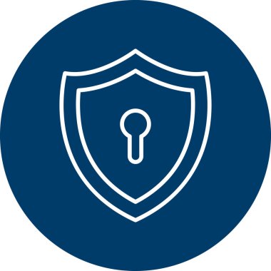 Kalkan. Web simgesi basit illüstrasyon