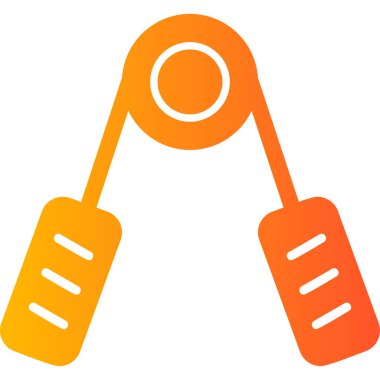 Endüstriyel ekipman vektör simgesi. biçim düz sembol, sarı renk, yuvarlak açılar, beyaz arkaplan