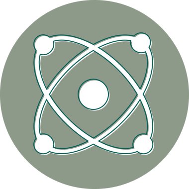 Atom icon modern vector illustration