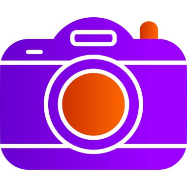 Basit kamera, düz vektör çizimi