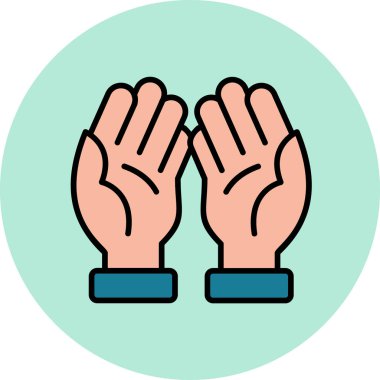 El simgesinin vektör illüstrasyonu