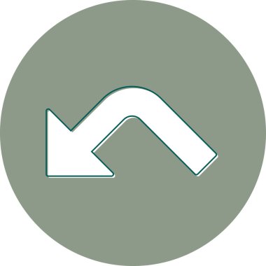 Zıplama oku. Web simgesi basit tasarım 