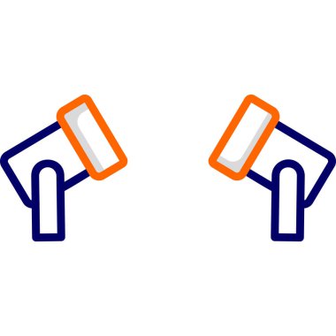 Spot Light Web simgesi basit illüstrasyon