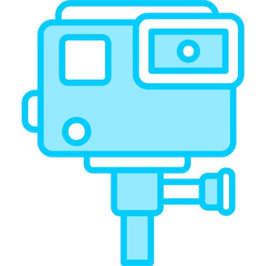 Kamera. Web simgesi basit illüstrasyon