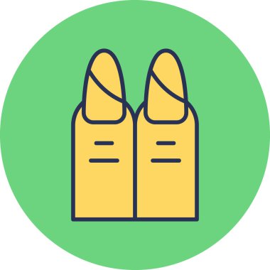 Nails web simgesi basit illüstrasyon