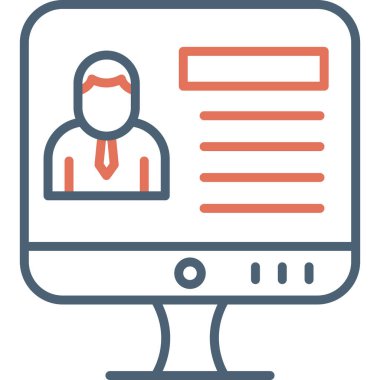 Sunum. Web simgesi basit tasarım