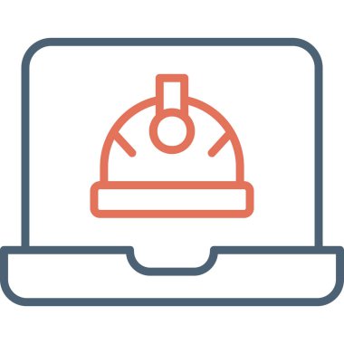 Bilgisayar. Web simgesi basit illüstrasyon