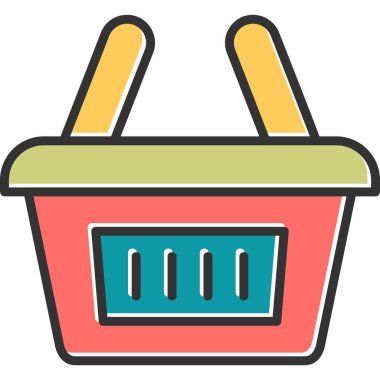 Alışveriş. Web simgesi basit illüstrasyon