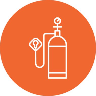 Kişisel ve ticari kullanım için Oksijen Tankı resimleme simgesi