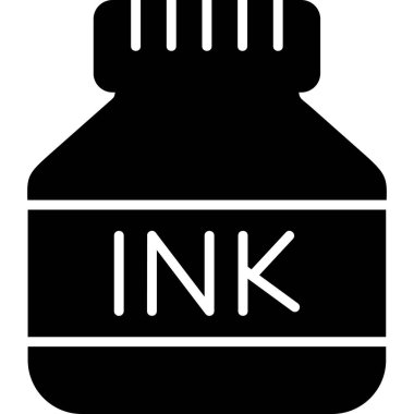 Mürekkep modern simge vektör illüstrasyonu