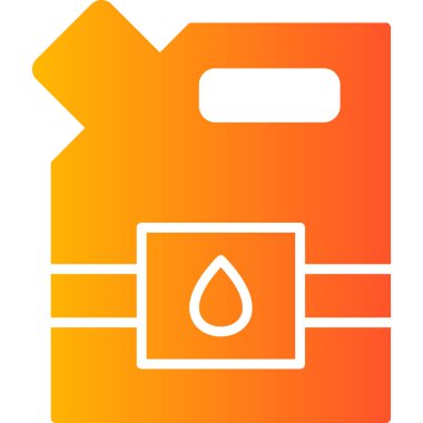 Petrol varili ikonu. Web için gaz enerji vektör simgelerinin basit bir gösterimi