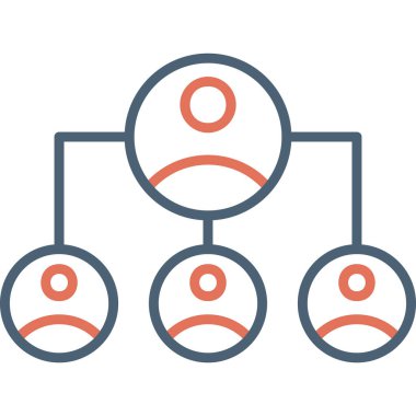 Sosyal organizasyonun vektör simgesi