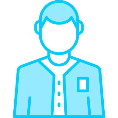 Adamım. Web simgesi basit illüstrasyon 