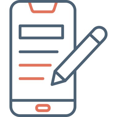 akıllı telefon simgesi vektör illüstrasyonu