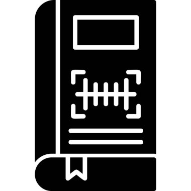 Barkod Web simgesi basit illüstrasyon