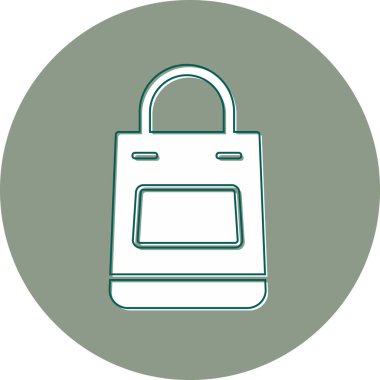 Alışveriş çantası modern simge, vektör illüstrasyonu