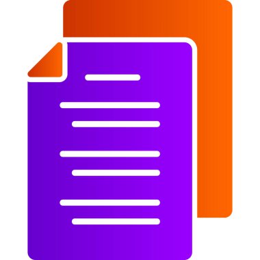 Belge simgesinin vektör illüstrasyonu