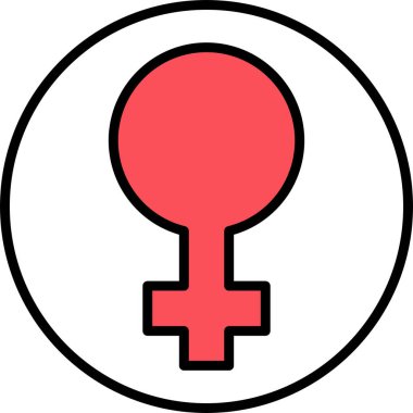 Kadın cinsiyeti. Web simgesi