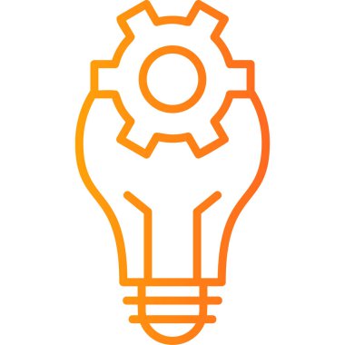 Bir fikrim var. Web simgesi basit illüstrasyon