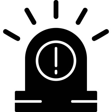 Alarm! Web simgesi basit illüstrasyon