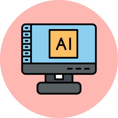 Al modern simge, vektör illüstrasyonu