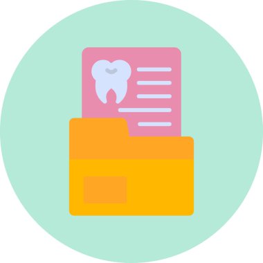 Belge simgesinin vektör illüstrasyonu