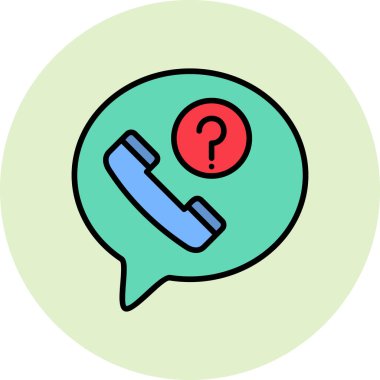 Kaçırılan Çağrı modern simge vektör illüstrasyonu