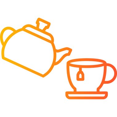 bir fincan kahve çizgi çizme