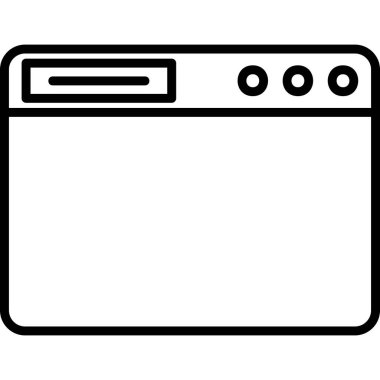 Tarayıcı penceresi. Basit resimleme